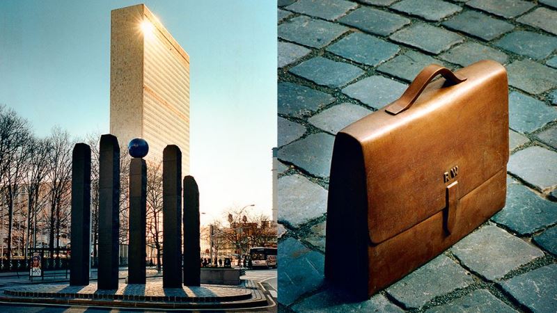 Wallenbergs portfölj och Wallenbergmonumentet i New York 1998
