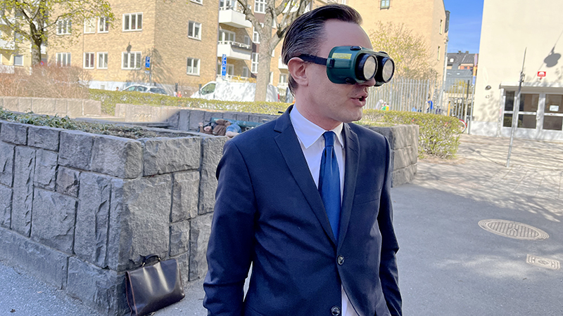 Valupptakt: Moderaten Lars Rådén hos SRF-distriktet