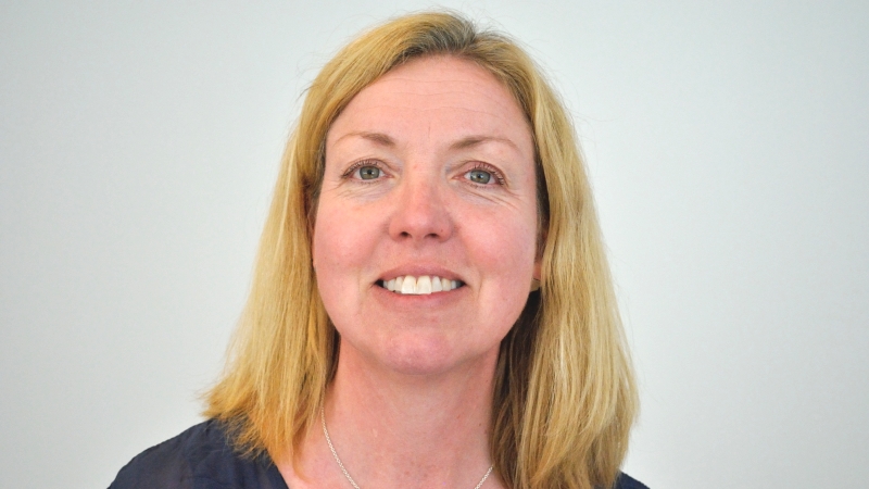 Kvinnoansikte. Eva Karlström, syncentralen.