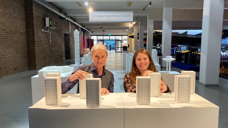 Malmö med fingertopparna